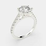 Load image into Gallery viewer, Karina Round Cut Pave 6 Prong Engagement Ring Setting - Nivetta