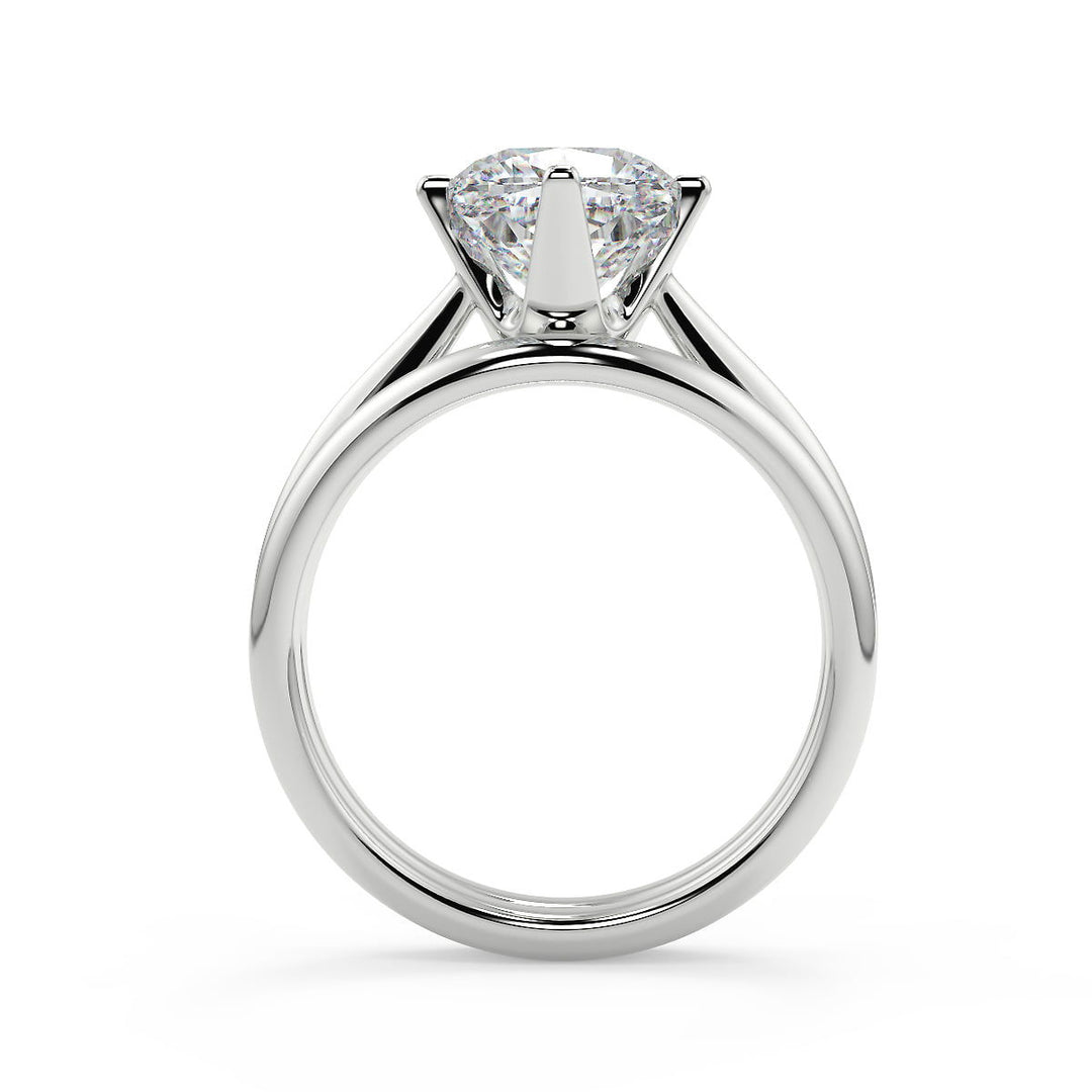 Katelyn 4 Prong Solitaire Cushion Cut Diamond Engagement Ring - Nivetta