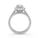 Load image into Gallery viewer, Kathryn Halo French Pave Round Cut Diamond Engagement Ring - Nivetta
