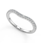 Load image into Gallery viewer, Kaylee 3 Stone French Pave Princess Cut Diamond Engagement Ring - Nivetta