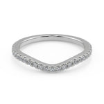 Load image into Gallery viewer, Kaylee 3 Stone French Pave Princess Cut Diamond Engagement Ring - Nivetta
