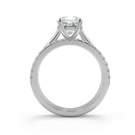 Load image into Gallery viewer, Kaylie Trellis 4 Prong Solitaire Cushion Cut Engagement Ring - Nivetta