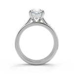 Load image into Gallery viewer, Kenya 4 Prong Basket Solitaire Cushion Cut Diamond Engagement Ring - Nivetta