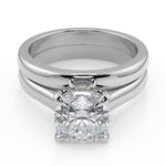 Load image into Gallery viewer, Kenya 4 Prong Basket Solitaire Cushion Cut Diamond Engagement Ring - Nivetta