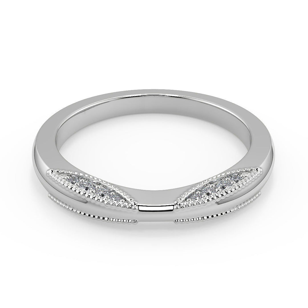 Khloe Milgrain 4 Prong Princess Cut Diamond Engagement Ring - Nivetta