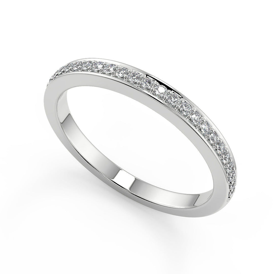 Kianna Halo Pave Set Round Cut Diamond Engagement Ring - Nivetta