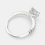 Load image into Gallery viewer, Lavinia Heart Cut Side Stone 4 Prong Engagement Ring Setting - Nivetta