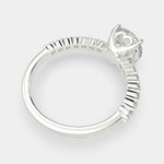 Load image into Gallery viewer, Lavinia Round Cut Side Stone 4 Prong Engagement Ring Setting - Nivetta