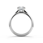 Load image into Gallery viewer, Laylah Double Prong Solitaire Round Cut Diamond Engagement Ring - Nivetta