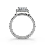 Load image into Gallery viewer, Lillianna Micro Pave Halo Princess Cut Diamond Engagement Ring - Nivetta