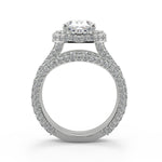 Load image into Gallery viewer, Lizeth 3 Row Pave Cushion Cut Diamond Engagement Ring - Nivetta