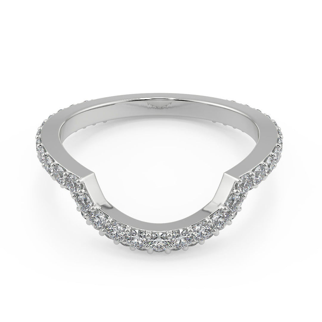 Lizeth 3 Row Pave Cushion Cut Diamond Engagement Ring - Nivetta