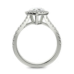 Load image into Gallery viewer, Luciana Pear Cut Pave Halo Split Shank Claw Set Engagement Ring - Nivetta