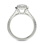 Load image into Gallery viewer, Luciana Radiant Cut Halo Split Shank Claw Set Engagement Ring - Nivetta