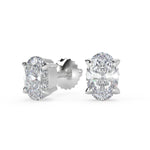 Load image into Gallery viewer, Lucy Oval Cut Stud Earrings - Nivetta