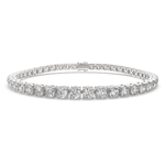Load image into Gallery viewer, Lysandra Round Cut Diamond Tennis Bracelet Prong Set (6 ctw) - Nivetta