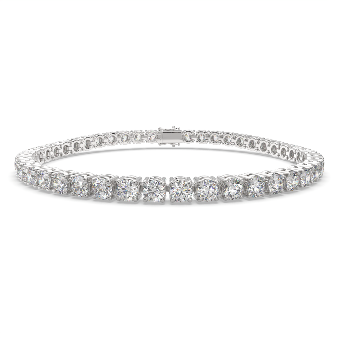 Lysandra Round Cut Diamond Tennis Bracelet Prong Set (6 ctw) - Nivetta