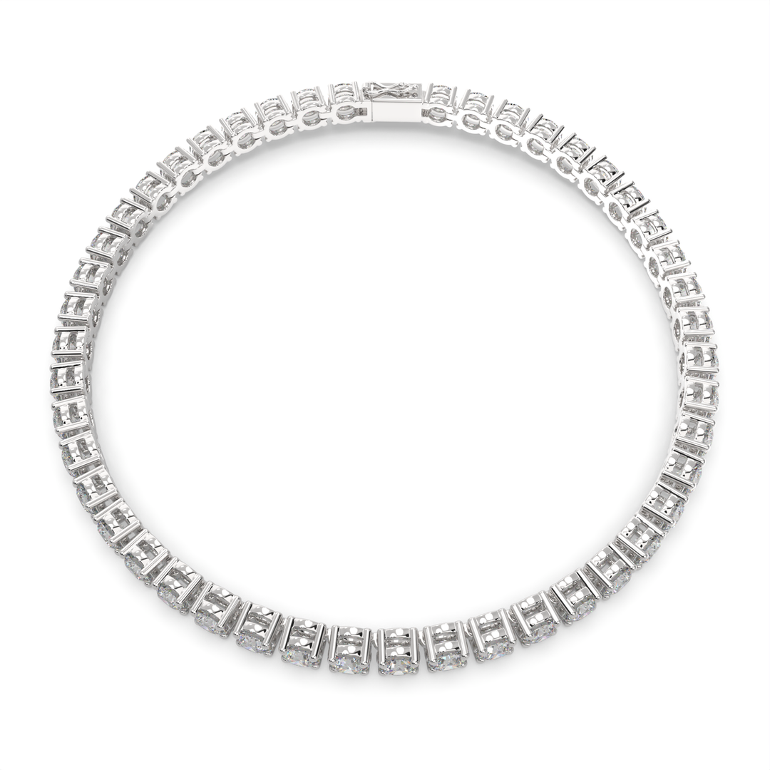 Lysandra Round Cut Diamond Tennis Bracelet Prong Set (6 ctw) - Nivetta