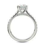 Load image into Gallery viewer, Madeline Cushion Cut Pave Hidden Halo 4 Prong Claw Set Engagement Ring Setting - Nivetta