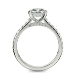 Load image into Gallery viewer, Madeline Radiant Cut Pave Hidden Halo 4 Prong Claw Set Engagement Ring Setting - Nivetta