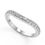 Load image into Gallery viewer, Maggie Baguette Accents 3 Stone Round Cut Double Prong Ring - Nivetta