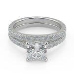 Load image into Gallery viewer, Makayla Classic 4 Prong Cushion Cut Diamond Engagement Ring - Nivetta
