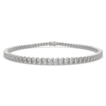 Load image into Gallery viewer, Marigold Princess Cut Diamond Tennis Bracelet Prong Set (4 ctw) - Nivetta