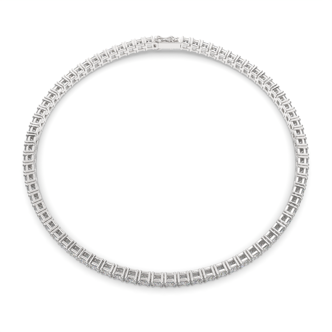 Marigold Princess Cut Diamond Tennis Bracelet Prong Set (4 ctw) - Nivetta