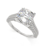 Load image into Gallery viewer, Martina Cushion Cut Pave Engagement Ring Setting - Nivetta