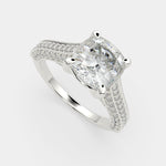 Load image into Gallery viewer, Martina Cushion Cut Pave Engagement Ring Setting - Nivetta