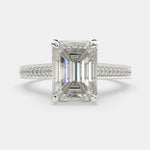 Load image into Gallery viewer, Martina Emerald Cut Pave Engagement Ring Setting - Nivetta