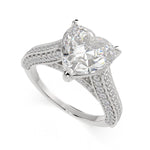 Load image into Gallery viewer, Martina Heart Cut Pave Engagement Ring Setting - Nivetta