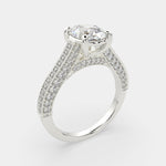 Load image into Gallery viewer, Martina Oval Cut Pave Engagement Ring Setting - Nivetta