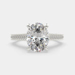 Load image into Gallery viewer, Martina Oval Cut Pave Engagement Ring Setting - Nivetta