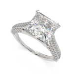Load image into Gallery viewer, Martina Princess Cut Pave Engagement Ring Setting - Nivetta