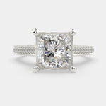 Load image into Gallery viewer, Martina Princess Cut Pave Engagement Ring Setting - Nivetta