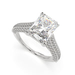 Load image into Gallery viewer, Martina Radiant Cut Pave Engagement Ring Setting - Nivetta