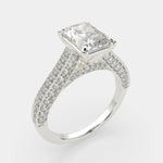 Load image into Gallery viewer, Martina Radiant Cut Pave Engagement Ring Setting - Nivetta