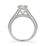 Load image into Gallery viewer, Martina Round Cut Pave Engagement Ring Setting - Nivetta