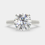 Load image into Gallery viewer, Martina Round Cut Pave Engagement Ring Setting - Nivetta