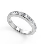 Load image into Gallery viewer, Melanie Channel Set 4 Prong Cushion Cut Diamond Engagement Ring - Nivetta