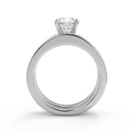Load image into Gallery viewer, Melanie Channel Set 4 Prong Cushion Cut Diamond Engagement Ring - Nivetta