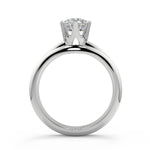 Load image into Gallery viewer, Melody 6 Prong Crown Round Cut Diamond Engagement Ring - Nivetta