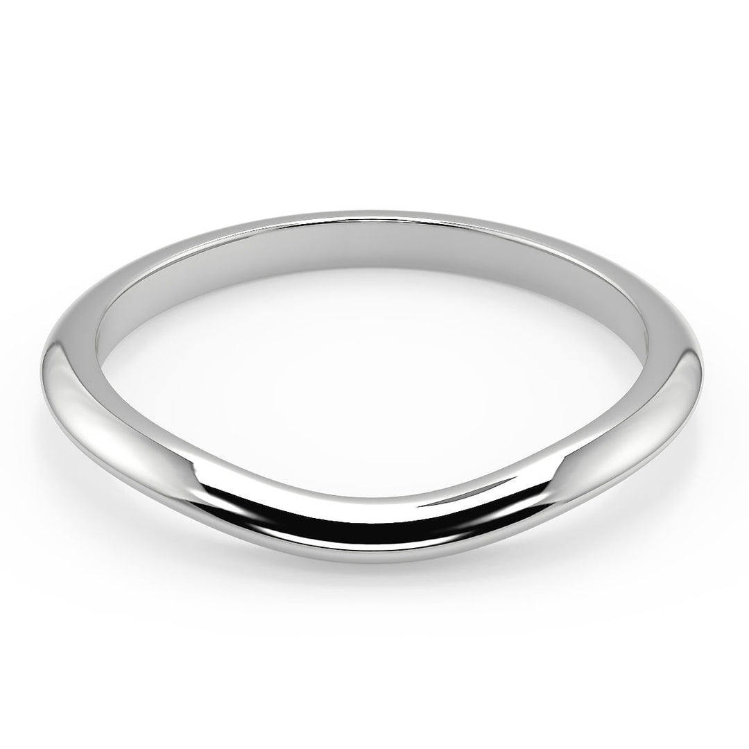 Melody 6 Prong Crown Round Cut Diamond Engagement Ring - Nivetta