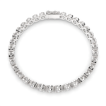 Load image into Gallery viewer, Melusine Round Cut Diamond Tennis Bracelet Milgrain Bezel (6 ctw) - Nivetta