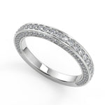 Load image into Gallery viewer, Miah Bar Set 3 Sided Pave Princess Cut Diamond Engagement Ring - Nivetta