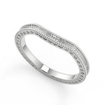 Load image into Gallery viewer, Miracle Hand Engraved 4 Prong Milgrain Solitaire Princess Cut Diamond Engagement Ring - Nivetta