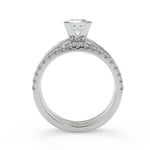 Load image into Gallery viewer, Monique Four Prong Channel Princess Engagement Ring – Nivetta - Nivetta