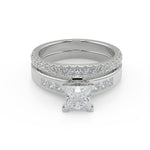 Load image into Gallery viewer, Monique Four Prong Channel Princess Engagement Ring – Nivetta - Nivetta