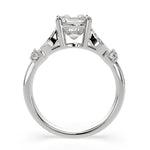 Load image into Gallery viewer, Nadia Cushion Cut Pave Milgrain Engagement Ring Setting - Nivetta